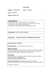 English worksheet: practicing teh present simple tense