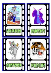 English Worksheet: TV Programmes Flashcards (2/3)