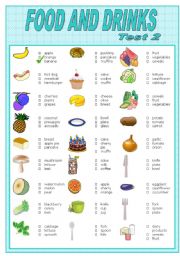 FOOD AND DRINKS    TEST-2