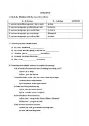 English Worksheet: Buildings