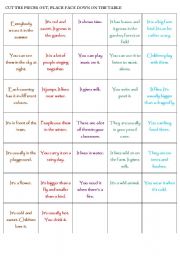 English Worksheet: Vocabulary Game-Part3