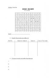 English worksheet: Word search