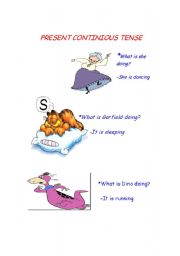 English worksheet: PRESENT CONTINIOUS TENSE