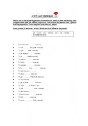 English worksheet: Love and Feelings