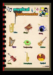 English Worksheet: Musical Instrument Part1_page1