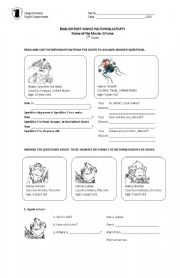 English worksheet: G-Force Post Movie Watching Activity 