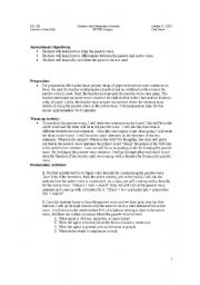 English Worksheet: lesson plan passive voice