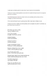 English Worksheet: daily routine
