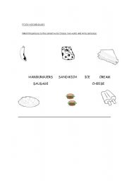 English worksheet: Food