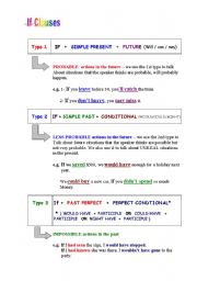 English Worksheet: If Clauses