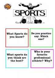 English worksheet: Sports worksheet