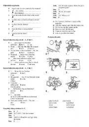 English Worksheet: present simple tasks