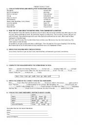 English Worksheet: ROUTINES ACTIVITIES