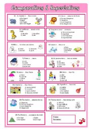 comparatives & superlatives - multiple choice test