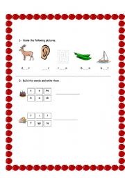 English worksheet: Phonics