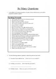 English Worksheet: Polite Questions