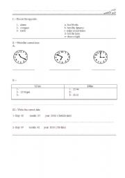 English Worksheet: quiz 22