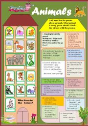 English Worksheet: Animals