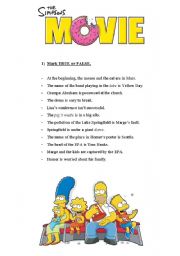 The Simpsons Movie - Worksheet - Page 1