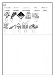 English Worksheet: natural disasters 