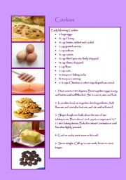 English Worksheet: Recipe: Cookies