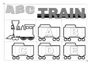English Worksheet: A. B. C. train