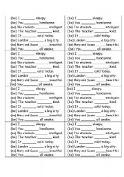 English Worksheet: verb to be