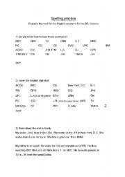 English worksheet: English alphabet - beginners