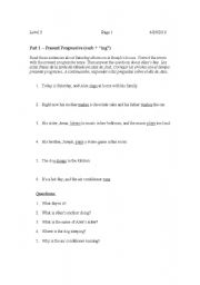 English worksheet: Exam or In-Class Review