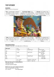 English Worksheet: Toy Story