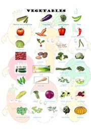 English Worksheet: VEGETABLES