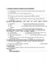 English Worksheet: quiz for first year bac