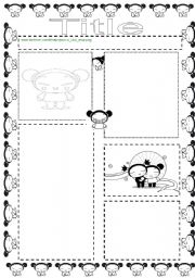 English worksheet: Pucca Template