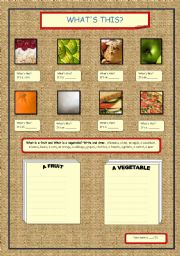 English worksheet: FOOD