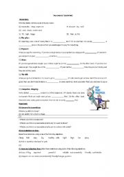 English Worksheet: shopping