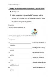 English worksheet: Conditionals Type 2