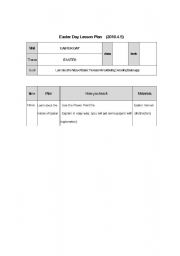 English Worksheet: Easter