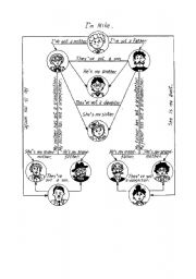 English Worksheet: family tree