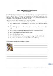 English worksheet: How to raise children in Christian home