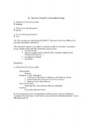 English Worksheet: Dialogue Journal - A+ Answers