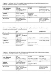 English Worksheet: Indirect questions - Job interview