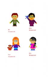 English Worksheet: describing people