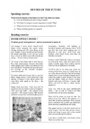 English Worksheet: Houses of the Future