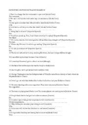 English Worksheet: REWRITING SENTENCES/TRANSFORMATION