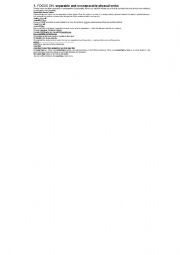 English Worksheet: PHRASAL VERBS WITH EXRCISES