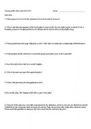 English Worksheet: Taming of the Shrew: Questions for each Act