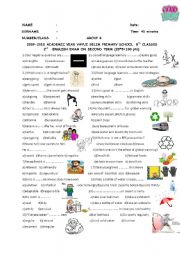 English Worksheet: STRENGHTS&WEAKNESSES&PREFIXES&IN CASE&PRECAUTIONS (PART B 2nd EXAM SHEET  FOR 8TH GRADES