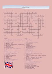 English Worksheet: Crosswords