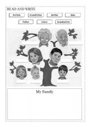 English Worksheet: Family01