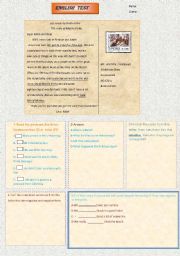 English Worksheet: THE MACHU PICHU RUINS